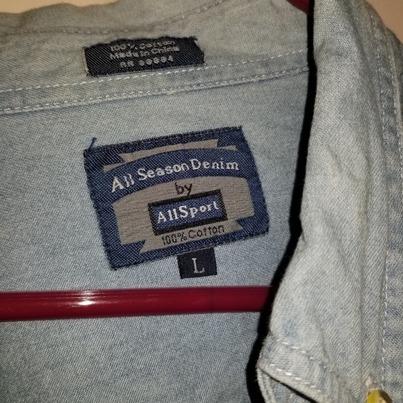 Snowman embroidered Jean shirt - Picture 4 of 4